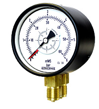 Differenzdruckmanometer mit Parallelzapfen (2 Messsysteme)