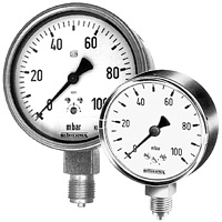 Kapselfedermanometer in zwei verschiedenen Ausführungen